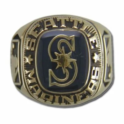 Seattle Mariners Classic Goldplated MLB Ring - Image 1 of 2
