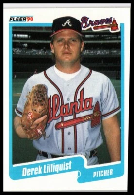 1990 Fleer #588 Derek Lilliquist Atlanta Braves - Image 1 of 2