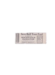 1905 Stampa Pubblicità Rochester Radiator Co New York Risparmia metà del tuo carburante illustrazione - Foto 1 di 1