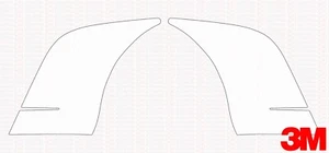 1995-1998 Porsche 993 911 Turbo 3M Paint Protection Film PPF Stone Guard L/R Set - Picture 1 of 2