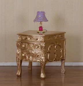 Rokoko Nachtschränkchen Barock Kommode Nachtschrank Bett LouisSeize Breite69cm   - Bild 1 von 1