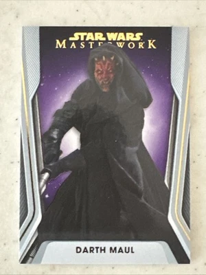 Darth Maul 2021 Topps Star Wars Masterwork Purple #15/50 The Phantom Menace - Image 1 of 3