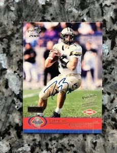 2001 Pacific Draw Brees Rookie Auto Card Rare /1000 #453 Rare - Bild 1 von 2