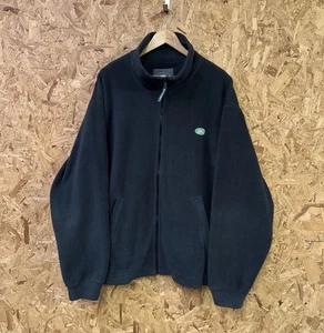 Vintage Land Rover Fleece Jacket Mens XL Forest Green Year 2000 Full Zip  - Picture 1 of 8