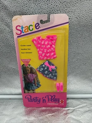 Mattel STACIE Party 'n Play Fashions 3463 Doll Outfit NEW SEALED 1992 Barbie - Image 1 of 3