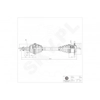 Für Audi A4 1J0407451CX 1J0407451DV Vorderer Linker Antriebswellenwelle - Bild 1 von 4