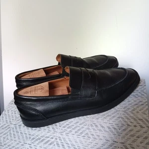 Allen Edmonds "RANDOLPH" Leder Penny Loafer elegante Turnschuhe 9 EEE schwarz gebraucht, in einwandfreiem Zustand - Bild 1 von 7