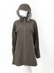 KUHL Women's Hooded Rain Jacket Olive Green Large Nylon Windbreaker Softshell - Picture 1 of 9
