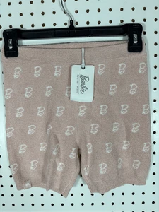 Barefoot dreams Girls Barbie monogram biker shorts size 8/10 - Picture 1 of 6