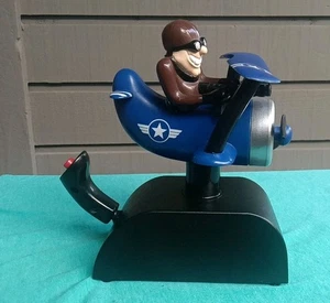 Gemmy Animated Plane Red Baron Blaster Fighter Pilot - Untested - Picture 1 of 6