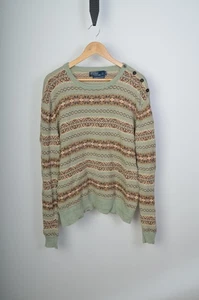 Polo By Ralph Lauren Mens fair isle knit sweater - Picture 1 of 6