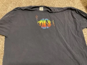 Vintage Phish blaues T-Shirt Regenbogen Logo 3X - Bild 1 von 6