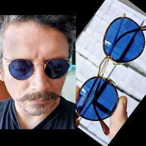 Occhiali da sole GIORGIO ARMANI anni 90 made in Italy mod Panto tondi Lennon Ozzy - Foto 1 di 9
