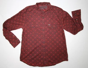 Southern Thread Shirt Mens XXL Red Pearl Snap Western Cowboy Rodeo Pockets - Picture 1 of 13