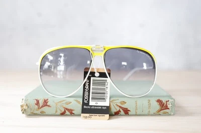 Vintage 1980s Foster Grant Sunglasses NOS Fg Spec 1000 USA Aviator Flip Up Retro - Image 1 of 4