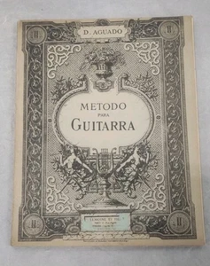 Dionisio Aguado Method For Guitar 1880 Book Classical Spanish Vtg Guitarra Paris - Picture 1 of 6