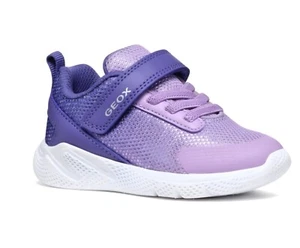 Geox B Sprintye Girl Trainers in DK Violet - Lilac - Afbeelding 1 van 5
