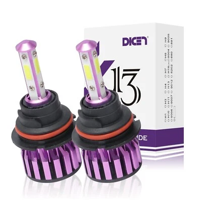 9004 HB1 LED Headlight Kit Hi/Lo Beam 1950W 292500LM Car Light Bulbs 6000K White - Image 1 of 4