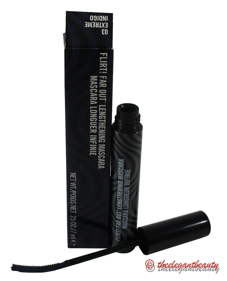 ¡Coquetea! Máscara de pestañas alargadora Far Out (03 Extreme Indigo) .25 oz/7 ml nueva en caja Foto 1 de 1