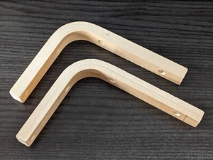COPPIA DI REGGIMENSOLA BOLIS ELLE LEGNO NATURALE 15 X 12 X 2 CM - Foto 1 di 2