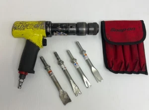 Snap-On Yellow SuperDuty Quick Change Chuck Air Hammer PH3050B With Bits - Bild 1 von 11