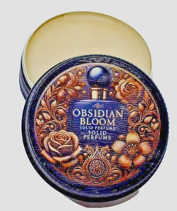 Solid Perfume OBSIDIAN BLOOM Natural Solid Perfume Fragrance Balm 20G - Picture 1 of 4