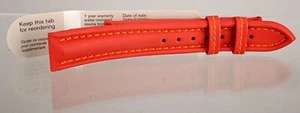 Hirsch Austria off-Shore 100 M Water Resistant, Wrist Watch Band Gr.18 W IN Red - Foto 1 di 3