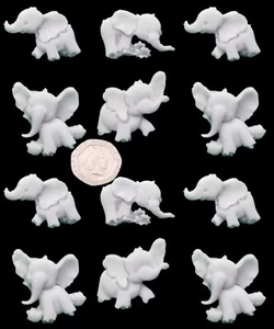 12 x Essbare 3D Elefanten Set, Torte, Cupcake Topper, Deko - Bild 1 von 15