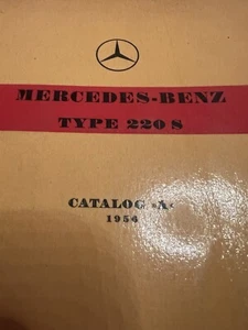 MERCEDES BENZ TIPO 220 S Manual De Repuestos ORIGINAL Multilingüe Vintage 1956 - Imagen 1 de 8