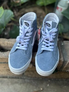 Size 8 Men - 9.5 Women VANS Sk8 Hi Blue unisex 500714 Suede Vintage New - Picture 1 of 12