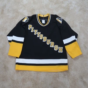Vintage Maska Luftstrick CCM Pittsburgh Pinguine Hockey Trikot Größe Large - Bild 1 von 9