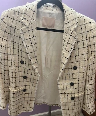Blazer Rebecca Taylor forrado blaid con bolsillos talla 10 Foto 1 de 4