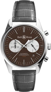 New Bell & Ross Vintage Officer #1 of 500 Limited Mens Watch BRG126-BRN-ST/SCR2 - Picture 1 of 5