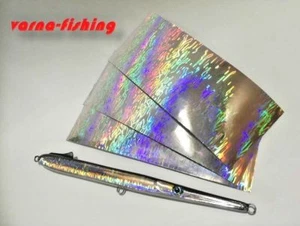 20 cm*10 cm x 3 Stck. großes Hologramm Band zum Selbermachen Angeln Köder selbstklebend - Bild 1 von 6