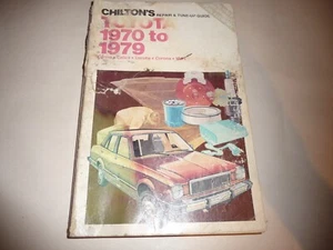 CHILTON'S 6838 TOYOTA 1970-79 COROLLA, CELICA, CARINA, CORONA, ETC REPAIR MANUAL - Picture 1 of 10