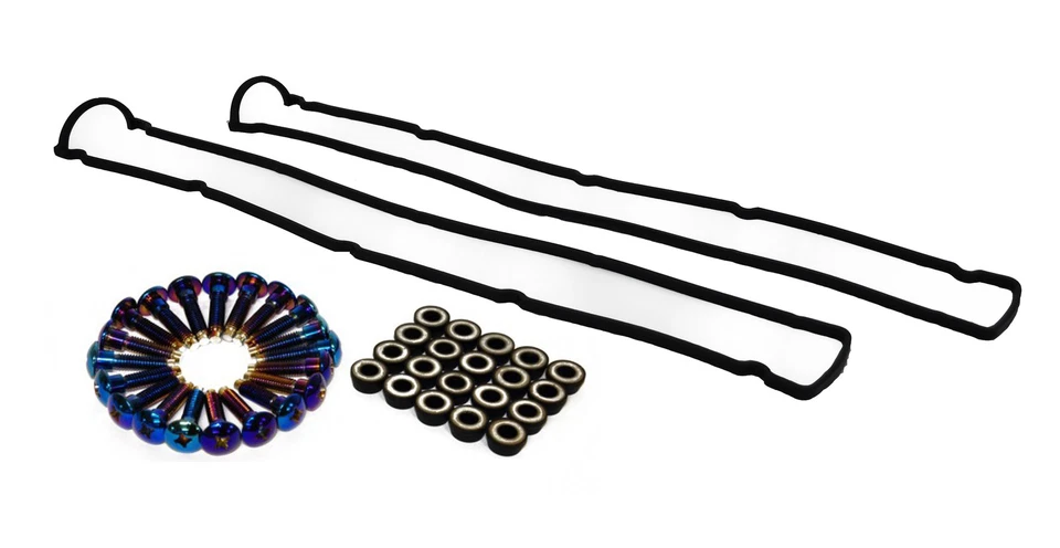 Blue Rocker Cover Bolts With Washers And Rocker Gasket Skyline RB20 RB25 RB26 - Image 1 of 1