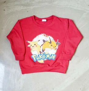90' Red Kids Pokeman Crewneck,  - Picture 1 of 3