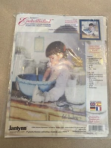 New Janlynn Cookies For Daddy Embellished Cross Stitch Kit Daughter Baking - Picture 1 of 2