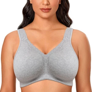 34-52 A-GG reggiseno donna wireless cotone taglie forti sexy senza fodera reggiseni copertura completa - Foto 1 di 32
