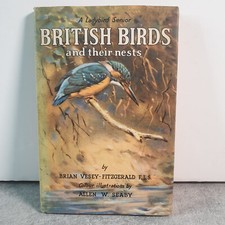 British Birds and their Nests & DJ - Vintage Ladybird Book VGC