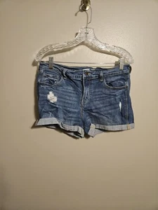 Old Navy Damen Boyfriend Mid Rise Distressed Demin Jeansshorts Größe 6 - Bild 1 von 8