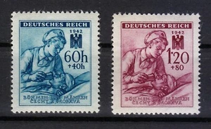 Böhmen & Mähren 1942 postfrisch Mi 111-112 Sc B13-B14 Deutsches Rotes Kreuz W... - Picture 1 of 2