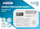 Status CO Kohlenmonoxid Digital Alarm Detektor 3 x AA Akku SDCMA3XAA1PB4