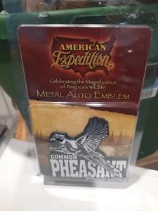American Expedition Metal Auto Emblem Common Pheasant - Bild 1 von 3