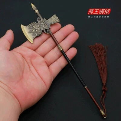 1/6 JUGUETE Espada China Arma Tres Reinos Hacha de Batalla Medieval Caballero 殷商 Foto 1 de 4