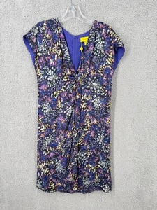 Catherine Malandrino Womens 100% Silk Chiffon Shift Dress Purple Size 10 - Picture 1 of 10