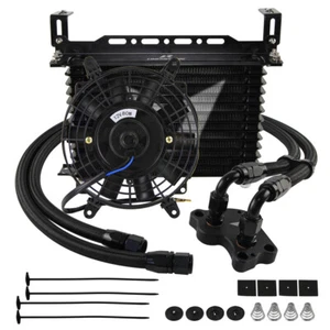AN10 13 Row Oil Cooler Kit For BMW Mini Cooper S Supercharger R50 R52 R53+7" Fan - Picture 1 of 11
