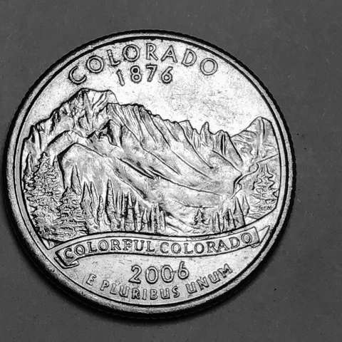 2006 D Colorado Statehood quarter circulated Cover