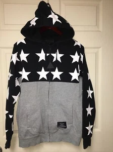 Blvck Scvle Black Scale Unisex Medium Just Black Kapuzenjacke Sternenmuster Neu mit Etikett! - Bild 1 von 10