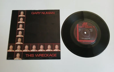 GARY NUMAN THIS WRECKAGE VINYL 7" SINGLE BEGGARS BANQUET UK 1980 DISC EXCELLENT - Image 1 of 2